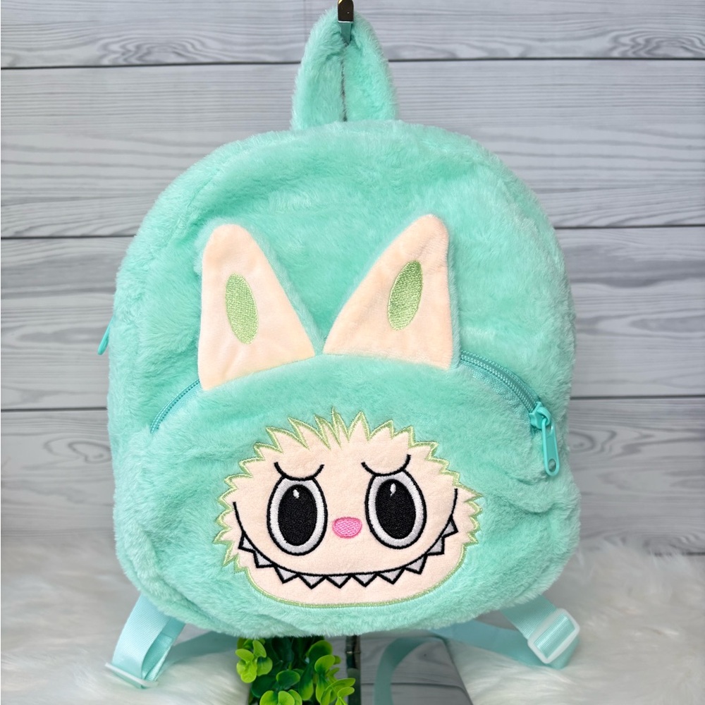 Mint Green Labubu Plush Backpack‎